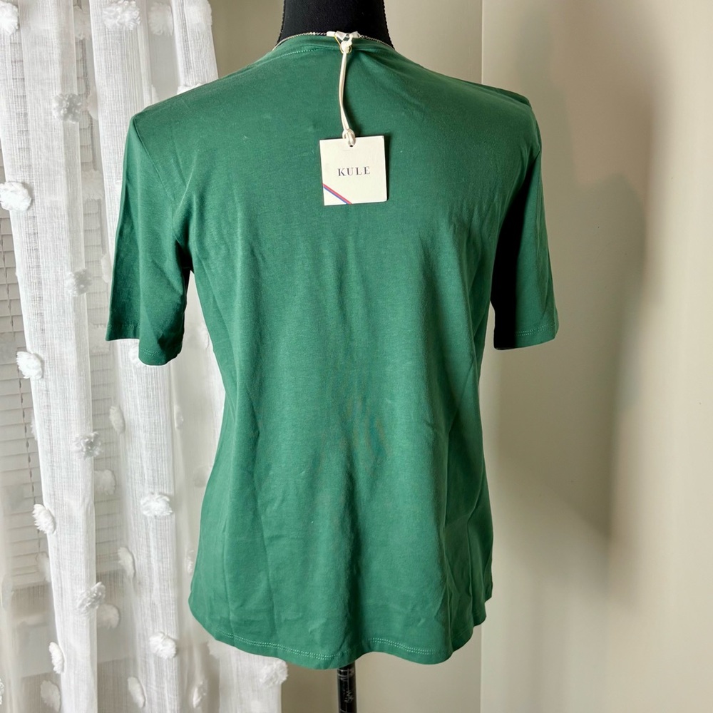 KULE Green Sexy Short Sleeve T-Shirt Size Small‎ - Picture 5 of 9